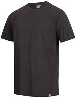 Nitras Motion TEX Light Arbeits-T-Shirt - Kurzarm-Hemd aus 100% Baumwolle - für die Arbeit - Schwarz - 4XL von Nitras