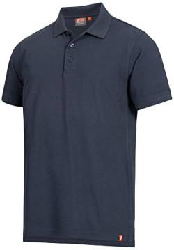 Nitras Motion TEX Light Arbeits-T-Shirt - Kurzarm-Polo-Hemd aus 100% Baumwolle - für die Arbeit - Dunkelblau - 3XL von Nitras