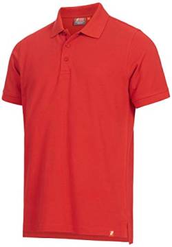 Nitras Motion TEX Light Arbeits-T-Shirt - Kurzarm-Polo-Hemd aus 100% Baumwolle - für die Arbeit - Rot - 3XL von Nitras