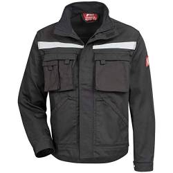 Nitras Motion TEX Plus - Arbeitsjacke für Damen & Herren - Schutzjacke verstärkt durch Canvas - Schwarz Gr 50 von Nitras