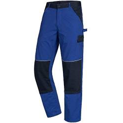 Nitras Motion Tex Light Männer-Cargohose - Bundhose für die Arbeit - Blau - 48 von Nitras