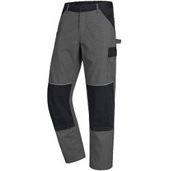 Nitras Motion Tex Light Männer-Cargohose - Bundhose für die Arbeit - Grau - 52 von Nitras