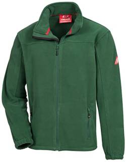 Nitras Motion Tex Plus 7044 Fleecejacke - windfeste Outdoor-Jacke für die Arbeit - Grün - 3XL von Nitras