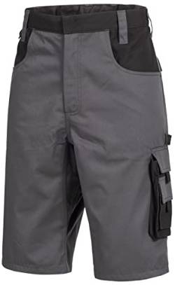 Nitras Motion Tex Plus 7602 Arbeitsshorts - Shorts für die Arbeit - 35% Baumwolle - Grau - 48 von Nitras