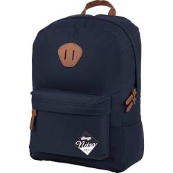 Nitro 878051 Urban Classic, Old School Daypack mit gepolstertem Laptopfach, urbaner Streetpack, Alltagsrucksack, Schulrucksack, Schoolbag, Indigo, 20 L von Nitro