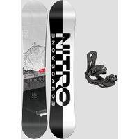 Nitro Prime Raw Wide + Staxx Black L 2024 Snowboard-Set uni von Nitro