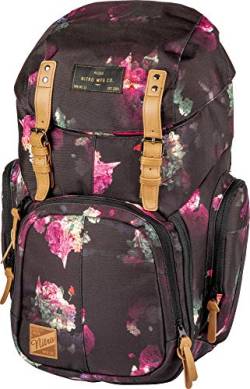 Nitro Weekender Alltagsrucksack mit gepolstertem Laptopfach, Schulrucksack, Wanderrucksack inkl. Nassfach, 42 L, Black Rose von Nitro