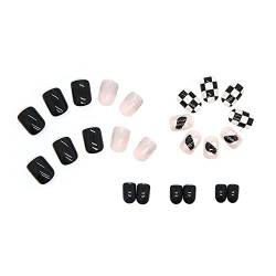 Cool Black Wearing Nails Popular Durable Press-on Nails for Nail Art Starter Anfänger von Niubil