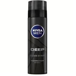 NIVEA MEN Deep Control Rasierschaum (200 ml), Rasierschaum für eine angenehme Rasur, Rasierschaum für Herren mit Black Carbon von Nivea Men