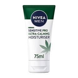NIVEA MEN Sensitive Pro Ultra Calming Moisturizing Cream (75 ml), Gesichtspflege Feuchtigkeitspflege angereichert mit Hanfsamenöl und Vitamin E für Stress-Minimalisierende Hautpflege von Nivea Men