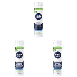 NIVEA MEN Sensitive Rasiergel (200 ml), Rasiergel mit Kamille, Hamamelis und Vitamin E für eine sanfte Rasur, schützendes Rasiergel für Männer gegen Hautirritationen (Packung mit 3) von Nivea Men