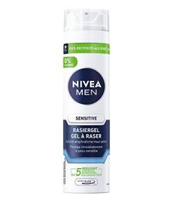 NIVEA MEN Sensitive Rasiergel (200 ml), Rasiergel mit Kamille, Hamamelis und Vitamin E für eine sanfte Rasur, schützendes Rasiergel für Männer gegen Hautirritationen von Nivea Men