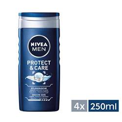 NIVEA Men Duschgel Protect & Care, für Körper, Gesicht und Haar, 1er Pack (1 x 250 ml Flasche) von Nivea Men