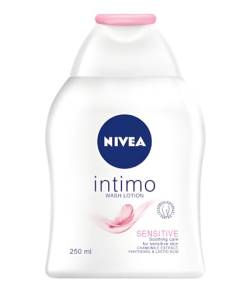NIVEA Intimo liquid soap Sensitive skin in Intimate Areas Gentle Formula With Lactic Acid Maintains The Natural Ph Level With Chamomile Extract And Panthenol 250ml (Pack of 3) von Nivea