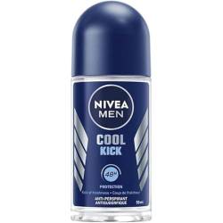 NIVEA MEN Cool Kick Anti-Transpirant Deo Roll On 6er Pack (6 x 50 ml) Men Anti Transpirant Deo Fresh Men Roll On Deo + Frischer Männlicher Duft von Nivea