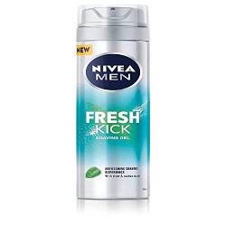NIVEA MEN Fresh Kick Rasiergel (200 ml), erfrischendes Rasiergel, Rasiergel für Männer, angereichert mit Minze und Kaktuswasser, Herren-Rasiergel von Nivea
