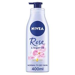NIVEA Oil In Lotion Rosen- & Arganöl (400ml, 6er Pack), Auffüllende Körperlotion mit Rosen- & Arganöl, Intensiv Feuchtigkeitscreme mit Feuchtigkeitsformel von Nivea