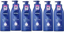 NIVEA Reichhaltige Pflegende Body Lotion 6er Pack (6 x 400 ml), 48h Replenishing Body Lotion, Intensive Feuchtigkeitscreme mit Mandelöl, Cremige Hydrating Formel von Nivea