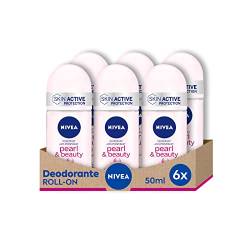 Nivea, Roll-On-Deo, 6 Packungen à 50 ml Pearl & Beauty von Nivea