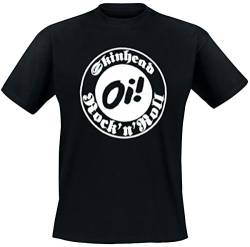 Oi! Skinhead Rock'n'Roll T-Shirt, schwarz, Grösse M von Nix-Gut