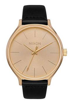 Nixon Armbanduhr Clique Leder All Gold / Black von Nixon