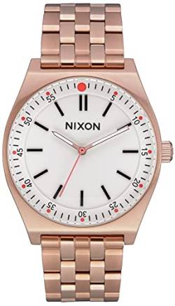 Nixon Crew Damen Uhr analog Quarzwerk mit Edelstahl vergoldet Armband A11862761 von Nixon