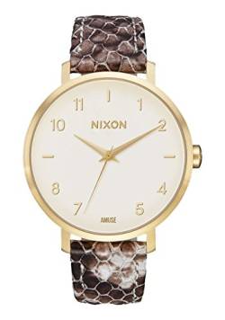 Nixon Damen Analog Quarz Uhr mit Leder Armband A1091-2890-00 von Nixon