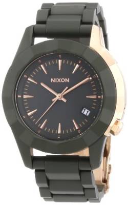 Nixon Damen-Armbanduhr Monarch All Surplus/Ros Gd Analog Quarz Edelstahl beschichtet A2881419-00 von Nixon