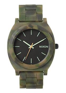 Nixon Damen-Armbanduhr Time Teller Acetate Matte Black/Camo Analog Quarz Plastik A3271428-00 von Nixon
