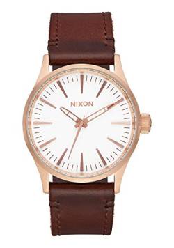 Nixon Herren Analog Quarz Smart Watch Armbanduhr mit Leder Armband A377-2630-00 von Nixon