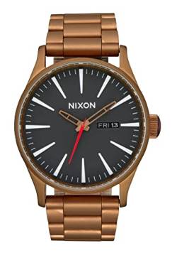 Nixon Herren Analog Quarz Uhr mit Edelstahl Armband A356-5145-00 von Nixon