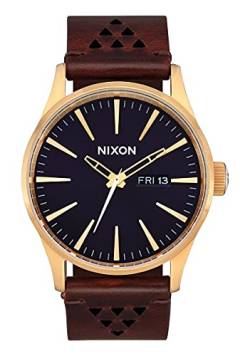 Nixon Herren Analog Quarz Uhr mit Leder Armband A105-5033-00 von Nixon