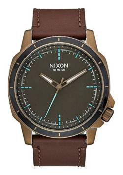 Nixon Herren Analog Quarz Uhr mit Leder Armband A914-2373-00 von Nixon