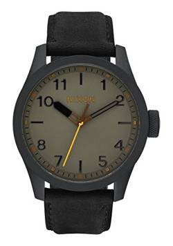 Nixon Herren Analog Quarz Uhr mit Leder Armband A975-2430-00 von Nixon