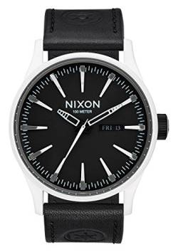 Nixon Herren-Armbanduhr Sentry Leather Analog Quarz Leder A105SW2243-00 von Nixon