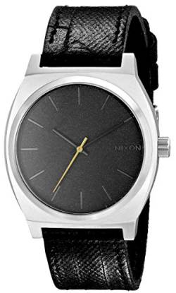 Nixon Herren-Armbanduhr Time Teller Black Tape Analog Quarz Leder A0451892-00 von Nixon