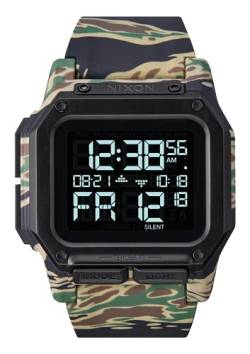 Nixon Herren Digital Quarz Uhr mit Polyurethan Armband A1180-2351-00 von Nixon