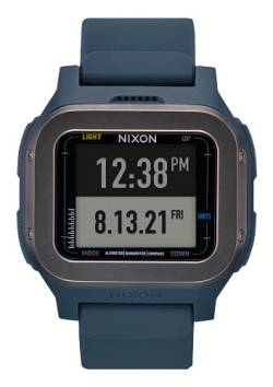Nixon Herren Digital Quarz Uhr mit Silikon Armband A1324-307-00 von Nixon