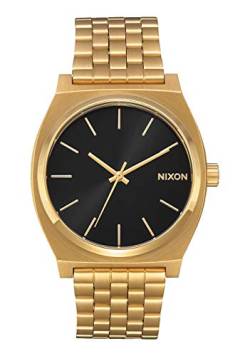 Nixon Time Teller Herrenuhr Analog Quarz mit Edelstahl Armband All Gold / Schwarz Sunray von Nixon