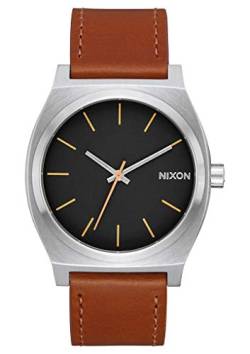 Nixon Unisex Erwachsene Analog Quarz Uhr mit Leder Armband A045-2455-00 von Nixon
