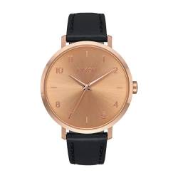 Nixon Unisex Erwachsene Analog Quarz Uhr mit Leder Armband A1091-1098-00 von Nixon