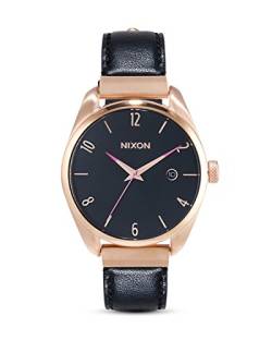 Nixon Unisex Erwachsene Analog Quarz Uhr mit Leder Armband A1185-1098-00 von Nixon