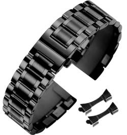 Niziruoup Edelstahl Uhrenarmbänder 14mm 16mm 18mm 19mm 20mm 21mm 22mm 24mm Metallarmband Ersatzarmband für Smartwatch Herren Damen mit Geraden und Gebogenen Ende von Niziruoup