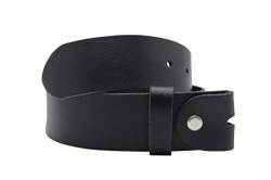 Nk Belt Echt Ledergürtel 4cm ohne Schnalle, Rind-/Vollleder 80cm -145cm Wechselgürtel (115cm Gesamtlänge 125cm) von Nk Belt