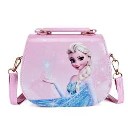 Nnicorns Mädchen Umhängetasche Kleine Kinderhandtasche, ELSA Süße kleine Mädchen Umhängetasche Handtasche, Prinzessin Mini Taschen, Mini Münztasche Geldbörse Kleine Brieftasche (rosa Single) von Nnicorns