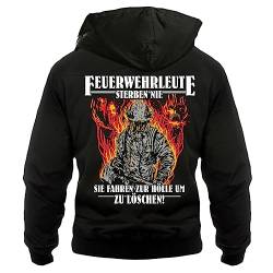 No Fight No Glory Herren Harrington Jacke mit Kapuze Feuerwehr Motiv 2024 Feuerwehrleute von No Fight No Glory