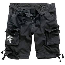 No Fight No Glory Kurze Armee Hose Totenkopf mit vielen Taschen bis 7XL von No Fight No Glory