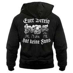 No Fight No Glory Männer Harrington Jacke mit Kapuze Euer Verein hat keine Fans (mit Rückendruck) Größe S - 5XL von No Fight No Glory