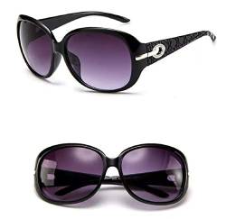 Übergroße Sonnenbrille für Damen, elegant, Schmetterlingsdesign, Schwarz von No Name Ltd