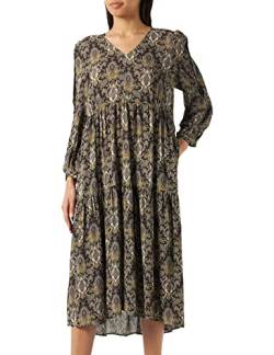 Noa Noa Damen Binann Dress, Print Green/Brown, 38 EU von Noa Noa